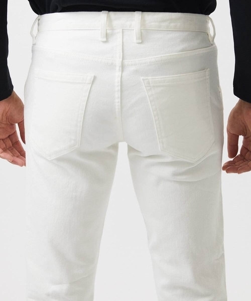 MICHEL KLEIN HOMME (ミッシェルクランオム)の「ホワイトデニムパンツ(デニムパンツ・メンズ・ホワイト・MEDIUM/LARGE/X-LARGE)」の6枚目の写真