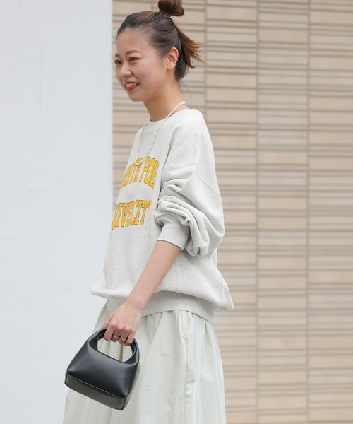 JOURNAL STANDARD relume（ジャーナルスタンダード　レリューム）の「《追加》ヴィンテージロゴスウェット（スウェット・レディース・チャコールグレー/ネイビー/ピンク・FREE）」の13枚目の写真