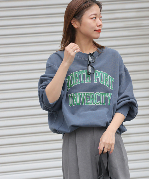 JOURNAL STANDARD relume（ジャーナルスタンダード　レリューム）の「《追加》ヴィンテージロゴスウェット（スウェット・レディース・チャコールグレー/ネイビー/ピンク・FREE）」の20枚目の写真