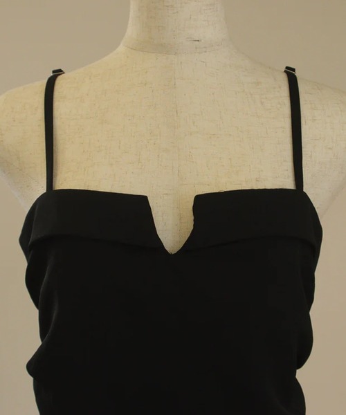 merrylatte（メリーラテ）の「デザインキャミオールインワン（つなぎ/オールインワン・レディース・ブラック・FREE）」の4枚目の写真