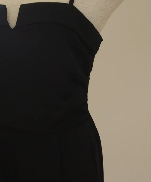 merrylatte（メリーラテ）の「デザインキャミオールインワン（つなぎ/オールインワン・レディース・ブラック・FREE）」の5枚目の写真