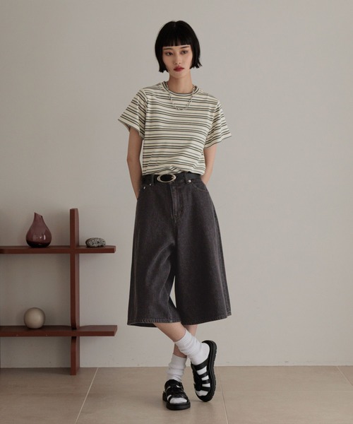 デニムティアーズ ハーフパンツ ブラック M DENIM TEARS デニム