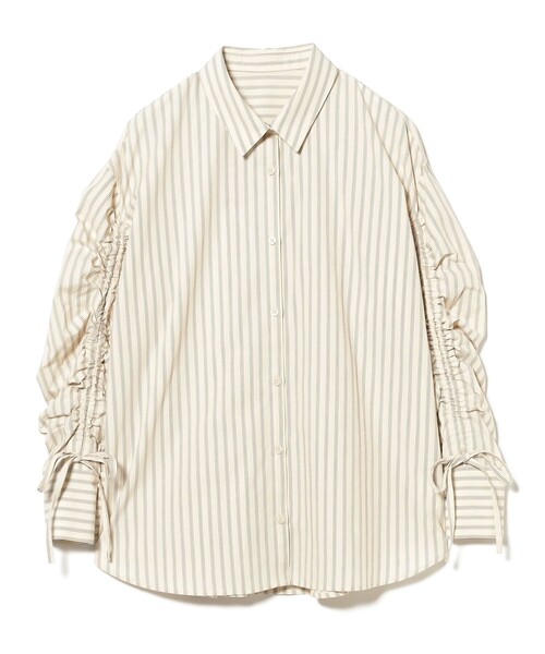 B:MING by BEAMS（ビーミングバイビームス）の「【洗える】2way シャーリング シャツ（シャツ/ブラウス・レディース・ホワイト系その他5/ブルー/ピンク・ONE SIZE）」の7枚目の写真