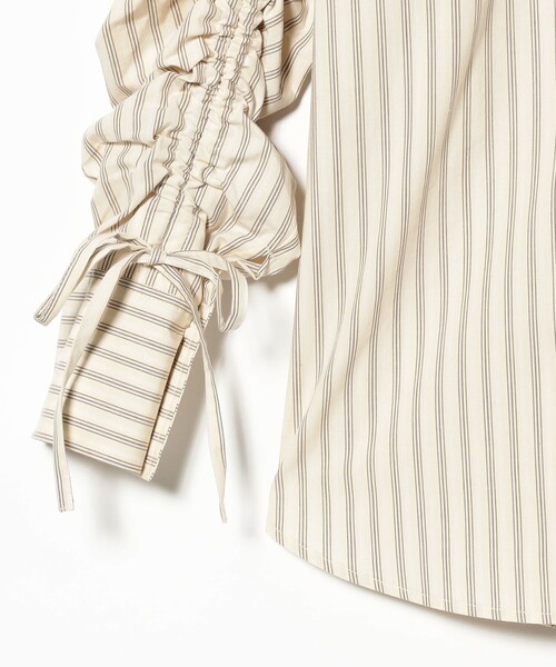 B:MING by BEAMS（ビーミングバイビームス）の「【洗える】2way シャーリング シャツ（シャツ/ブラウス・レディース・ホワイト系その他5/ブルー/ピンク・ONE SIZE）」の8枚目の写真