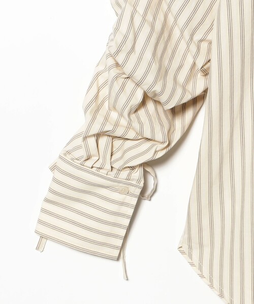 B:MING by BEAMS（ビーミングバイビームス）の「【洗える】2way シャーリング シャツ（シャツ/ブラウス・レディース・ホワイト系その他5/ブルー/ピンク・ONE SIZE）」の9枚目の写真