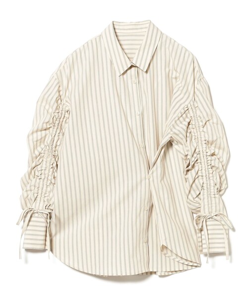 B:MING by BEAMS（ビーミングバイビームス）の「【洗える】2way シャーリング シャツ（シャツ/ブラウス・レディース・ホワイト系その他5/ブルー/ピンク・ONE SIZE）」の12枚目の写真