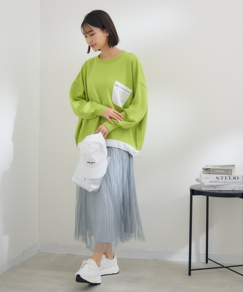 KATHARINE ROSS（キャサリンロス）の「【KATHARINE ROSS】ポケットデザインプルオーバー（Tシャツ/カットソー・レディース・イエロー/アイボリー・MEDIUM）」の5枚目の写真