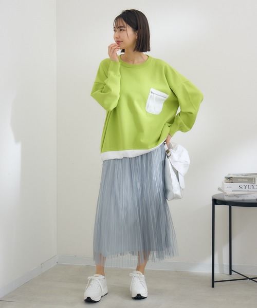 KATHARINE ROSS（キャサリンロス）の「【KATHARINE ROSS】ポケットデザインプルオーバー（Tシャツ/カットソー・レディース・イエロー/アイボリー・MEDIUM）」の7枚目の写真