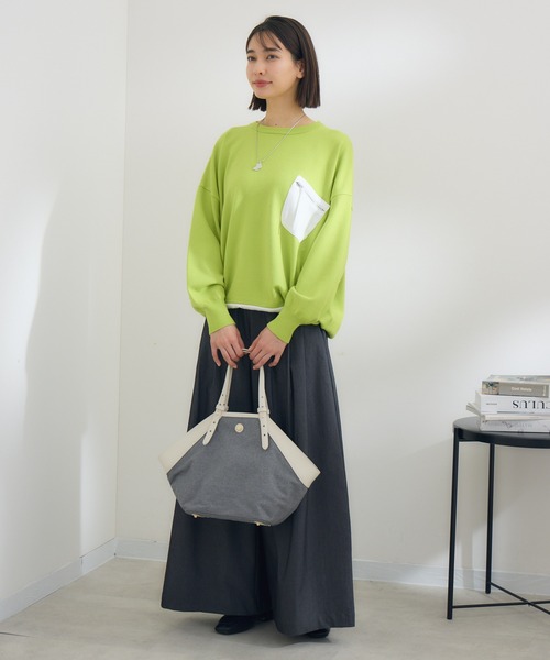 KATHARINE ROSS（キャサリンロス）の「【KATHARINE ROSS】ポケットデザインプルオーバー（Tシャツ/カットソー・レディース・イエロー/アイボリー・MEDIUM）」の10枚目の写真