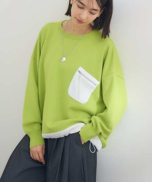 KATHARINE ROSS（キャサリンロス）の「【KATHARINE ROSS】ポケットデザインプルオーバー（Tシャツ/カットソー・レディース・イエロー/アイボリー・MEDIUM）」の14枚目の写真