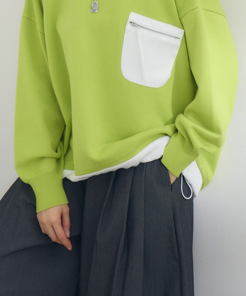 KATHARINE ROSS（キャサリンロス）の「【KATHARINE ROSS】ポケットデザインプルオーバー（Tシャツ/カットソー・レディース・イエロー/アイボリー・MEDIUM）」の15枚目の写真