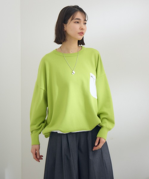 KATHARINE ROSS（キャサリンロス）の「【KATHARINE ROSS】ポケットデザインプルオーバー（Tシャツ/カットソー・レディース・イエロー/アイボリー・MEDIUM）」の17枚目の写真