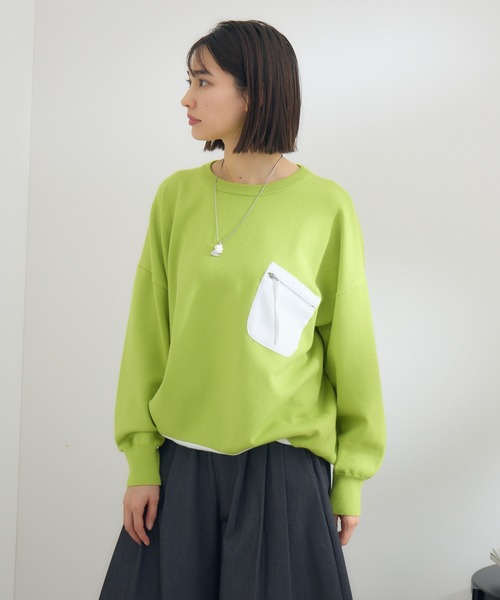 KATHARINE ROSS（キャサリンロス）の「【KATHARINE ROSS】ポケットデザインプルオーバー（Tシャツ/カットソー・レディース・イエロー/アイボリー・MEDIUM）」の18枚目の写真