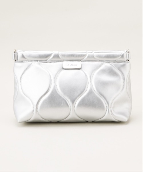 LE VERNIS（ル・ベルニ）の「LE VERNIS(ル・ベルニ)Quilting clutch bag（クラッチバッグ・レディース・カーキ/ブラック/シルバー/オレンジ/イエロー/ベージュ・FREE）」の15枚目の写真