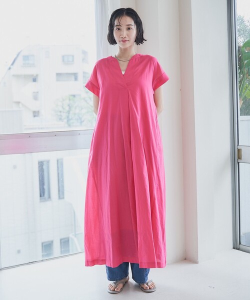 coen（コーエン）の「MARKET（マーケット）スキッパー ワンピース（ワンピース・レディース・その他1/その他2/ブラック/ピンク・M/L）」の22枚目の写真