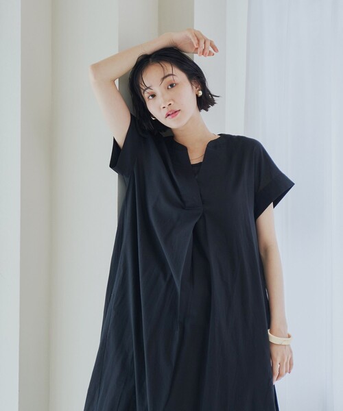 coen（コーエン）の「MARKET（マーケット）スキッパー ワンピース（ワンピース・レディース・その他1/その他2/ブラック/ピンク・M/L）」の8枚目の写真