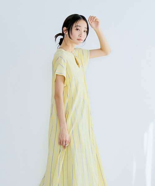 coen（コーエン）の「MARKET（マーケット）スキッパー ワンピース（ワンピース・レディース・その他1/その他2/ブラック/ピンク・M/L）」の10枚目の写真