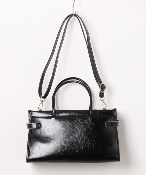 m.f.editorial(エムエフエディトリアル)の「【2WAY】ビットデザインハンドバッグ(ハンドバッグ・レディース・アイボリー/ブラック・FREE)」の6枚目の写真