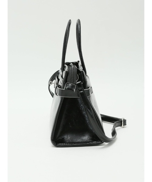 m.f.editorial(エムエフエディトリアル)の「【2WAY】ビットデザインハンドバッグ(ハンドバッグ・レディース・アイボリー/ブラック・FREE)」の9枚目の写真