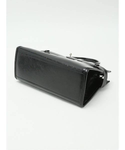 m.f.editorial(エムエフエディトリアル)の「【2WAY】ビットデザインハンドバッグ(ハンドバッグ・レディース・アイボリー/ブラック・FREE)」の11枚目の写真