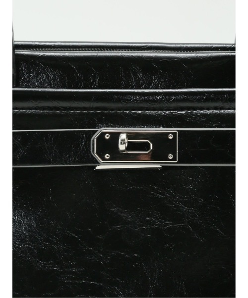 m.f.editorial(エムエフエディトリアル)の「【2WAY】ビットデザインハンドバッグ(ハンドバッグ・レディース・アイボリー/ブラック・FREE)」の14枚目の写真