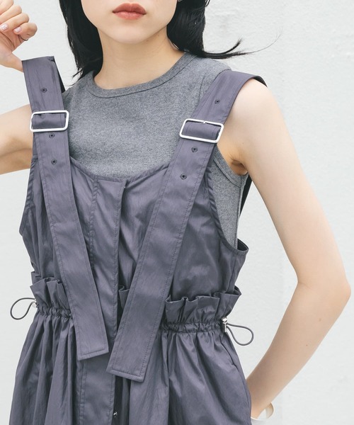 KBF（ケイビーエフ）の「クロップドタンクトップ（タンクトップ・レディース・ホワイト系その他/チャコールグレー/オートミール/ブラウン系その他・ONE）」の12枚目の写真