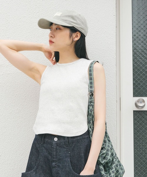 KBF（ケイビーエフ）の「クロップドタンクトップ（タンクトップ・レディース・ホワイト系その他/チャコールグレー/オートミール/ブラウン系その他・ONE）」の19枚目の写真