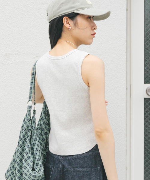 KBF（ケイビーエフ）の「クロップドタンクトップ（タンクトップ・レディース・ホワイト系その他/チャコールグレー/オートミール/ブラウン系その他・ONE）」の21枚目の写真