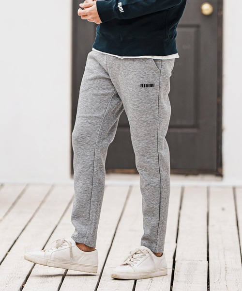 felkod(フィルコッド)の「mp13323- Embroidery Cardboard Knit Pants ダンボールニットパンツ(スウェットパンツ・メンズ・ブラック×ホワイト/ブラック×ピンク/ヘザーグレー・S/XL/L/M)」の3枚目の写真