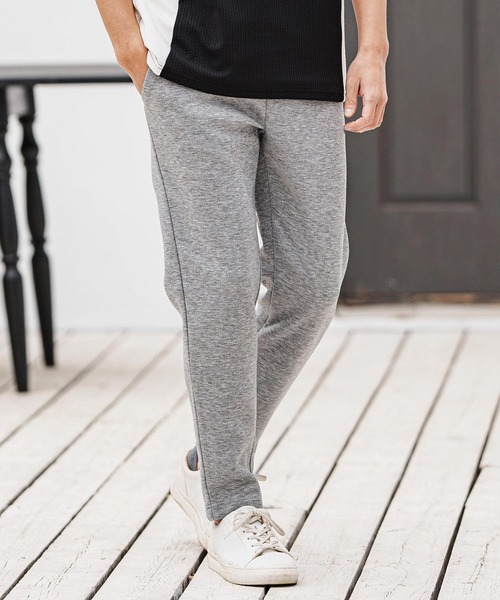 felkod(フィルコッド)の「mp13323- Embroidery Cardboard Knit Pants ダンボールニットパンツ(スウェットパンツ・メンズ・ブラック×ホワイト/ブラック×ピンク/ヘザーグレー・S/XL/L/M)」の12枚目の写真
