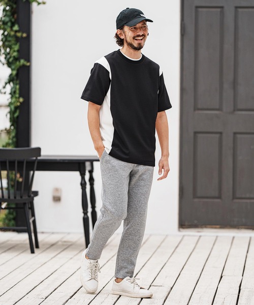 felkod(フィルコッド)の「mp13323- Embroidery Cardboard Knit Pants ダンボールニットパンツ(スウェットパンツ・メンズ・ブラック×ホワイト/ブラック×ピンク/ヘザーグレー・S/XL/L/M)」の16枚目の写真