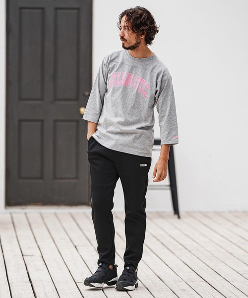 felkod(フィルコッド)の「mp13323- Embroidery Cardboard Knit Pants ダンボールニットパンツ(スウェットパンツ・メンズ・ブラック×ホワイト/ブラック×ピンク/ヘザーグレー・S/XL/L/M)」の21枚目の写真