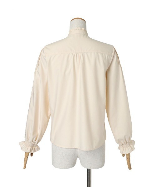 F i.n.t（フィント）の「レースピンタック使いブラウス/ fint　フィント（シャツ/ブラウス・レディース・ライトベージュ/オフホワイト・FREE）」の14枚目の写真