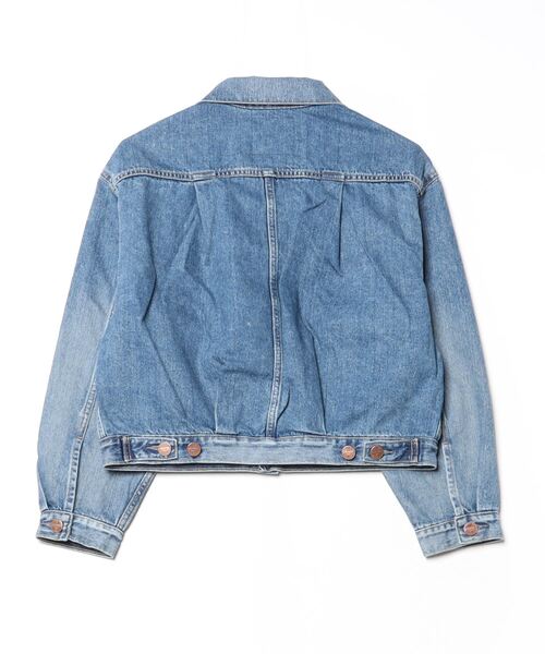 AUTHEN（オーセン）の「(AUTHEN)CIRCULAR DENIM TRUCKER JACKET（デニムジャケット・レディース・ブルー・S）」の2枚目の写真
