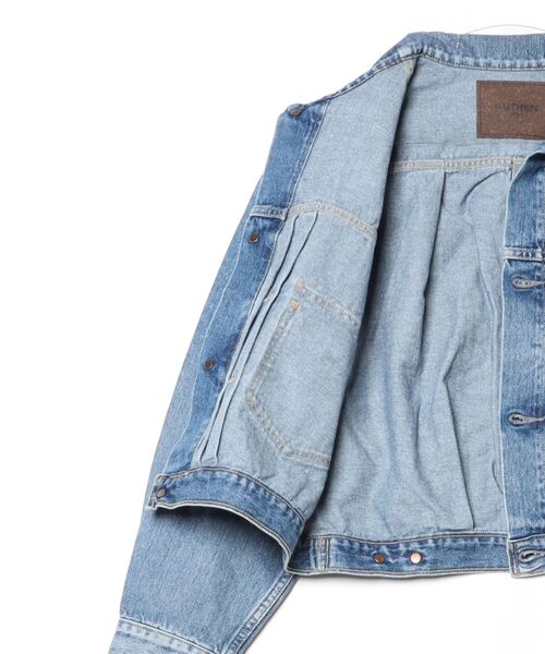 AUTHEN（オーセン）の「(AUTHEN)CIRCULAR DENIM TRUCKER JACKET（デニムジャケット・レディース・ブルー・S）」の3枚目の写真