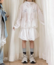 aimoha | 【aimoha-KIDS-】刺繍フード付きジャケット＆フレアスカートセット(セットアップ)