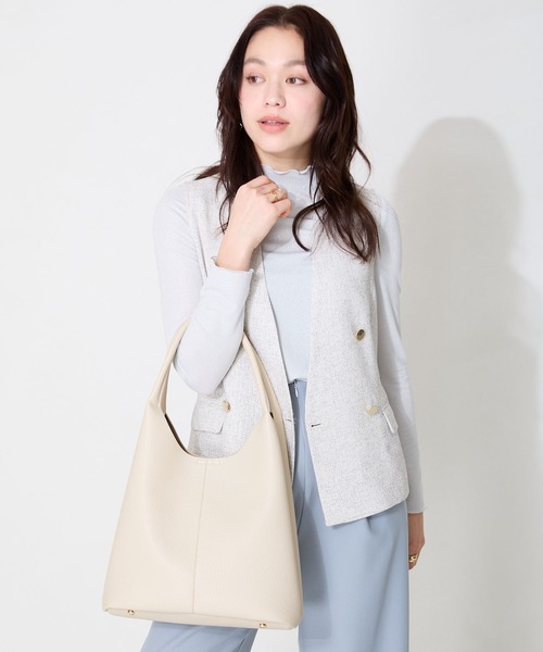 ORiental TRaffic（オリエンタルトラフィック）の「＼  ハンドバッグ ／ショルダーホーボーバッグ/BA-257（トートバッグ・レディース・ホワイト/ブラック・ﾌﾘ-）」の19枚目の写真