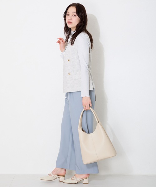 ORiental TRaffic（オリエンタルトラフィック）の「＼  ハンドバッグ ／ショルダーホーボーバッグ/BA-257（トートバッグ・レディース・ホワイト/ブラック・ﾌﾘ-）」の20枚目の写真