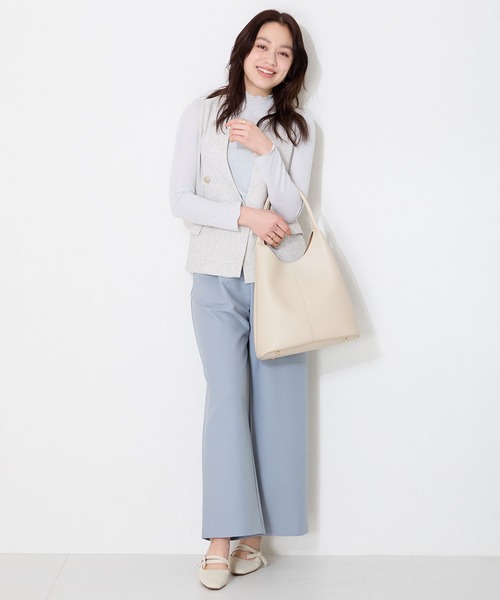 ORiental TRaffic（オリエンタルトラフィック）の「＼  ハンドバッグ ／ショルダーホーボーバッグ/BA-257（トートバッグ・レディース・ホワイト/ブラック・ﾌﾘ-）」の21枚目の写真