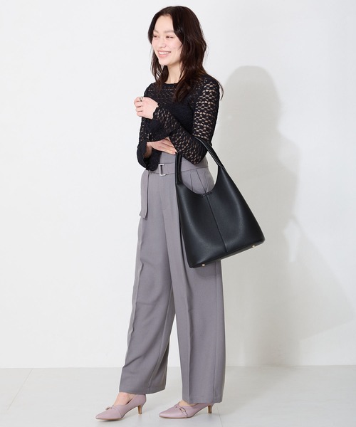 ORiental TRaffic（オリエンタルトラフィック）の「＼  ハンドバッグ ／ショルダーホーボーバッグ/BA-257（トートバッグ・レディース・ホワイト/ブラック・ﾌﾘ-）」の15枚目の写真