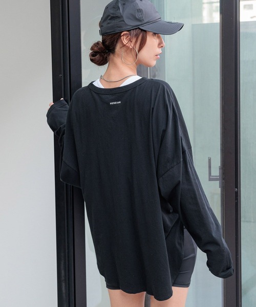 HEREIAM(ヘレイアム)の「【HEREIAM】ハイツイストルーズプルオーバー(Tシャツ/カットソー・レディース・ホワイト/グレー/ブラック・FREE)」の3枚目の写真