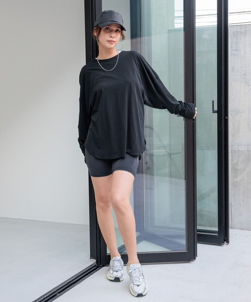 HEREIAM(ヘレイアム)の「【HEREIAM】ハイツイストルーズプルオーバー(Tシャツ/カットソー・レディース・ホワイト/グレー/ブラック・FREE)」の4枚目の写真
