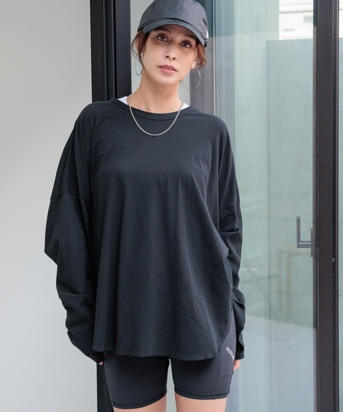HEREIAM(ヘレイアム)の「【HEREIAM】ハイツイストルーズプルオーバー(Tシャツ/カットソー・レディース・ホワイト/グレー/ブラック・FREE)」の7枚目の写真
