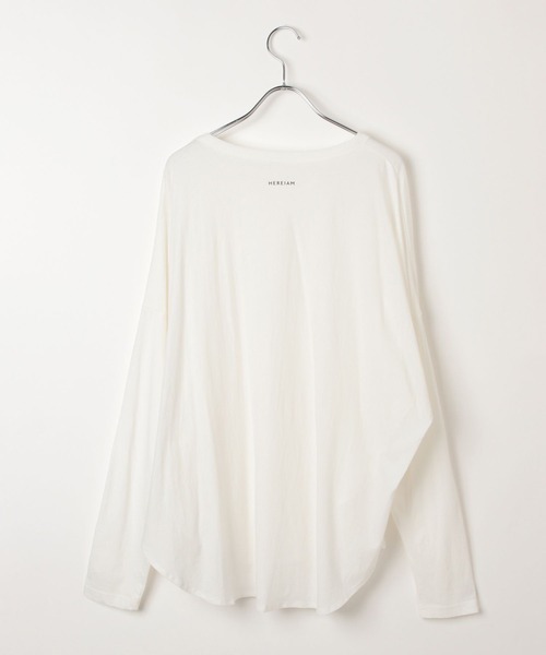 HEREIAM(ヘレイアム)の「【HEREIAM】ハイツイストルーズプルオーバー(Tシャツ/カットソー・レディース・ホワイト/グレー/ブラック・FREE)」の11枚目の写真