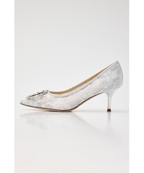 STACCATO（スタッカート）の「クルスタルレーシーパンプス（パンプス・レディース・ホワイト系その他/ピンクゴールド・22.5cm/23cm/23.5cm/24cm/24.5cm）」の3枚目の写真
