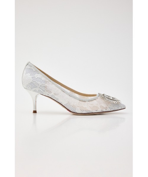 STACCATO（スタッカート）の「クルスタルレーシーパンプス（パンプス・レディース・ホワイト系その他/ピンクゴールド・22.5cm/23cm/23.5cm/24cm/24.5cm）」の5枚目の写真