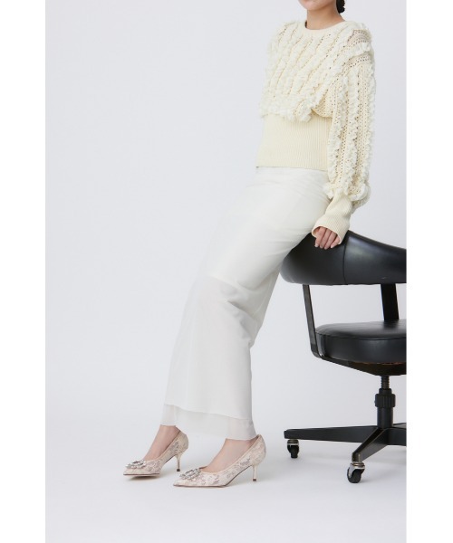 STACCATO（スタッカート）の「クルスタルレーシーパンプス（パンプス・レディース・ホワイト系その他/ピンクゴールド・22.5cm/23cm/23.5cm/24cm/24.5cm）」の13枚目の写真