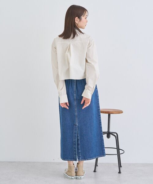 earth music&ecology(アースミュージックアンドエコロジー)の「ティアードショートシャツ(シャツ/ブラウス・レディース・ベージュ系その他2/オフホワイト/ブルー系その他7・FREE)」の12枚目の写真