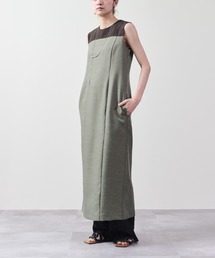 DOLLUPOOPS | ツィードライク配色Iラインワンピース(ワンピース)