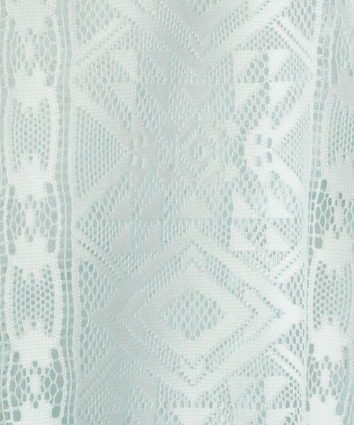 BAYFLOW（ベイフロー）の「ロングスリーブレースシャツ（シャツ/ブラウス・レディース・ブラック/サックスブルー/オフホワイト・FREE）」の16枚目の写真